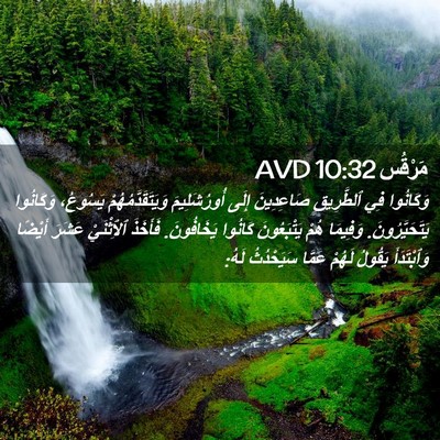 Picture 02 - مَرْقُس 10:32 AVD - وَكَانُوا فِي ٱلطَّرِيقِ - Bible Verse Picture