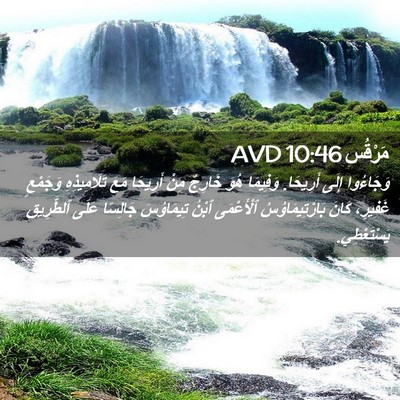 Picture 02 - مَرْقُس 10:46 AVD - وَجَاءُوا إِلَى أَرِيحَا. - Bible Verse Picture