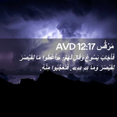 Picture 02 - مَرْقُس 12:17 AVD - فَأَجَابَ يَسُوعُ وَقَالَ - Bible Verse Picture