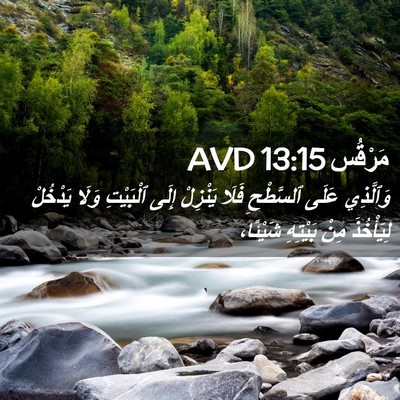 Picture 02 - مَرْقُس 13:15 AVD - وَٱلَّذِي عَلَى ٱلسَّطْحِ - Bible Verse Picture