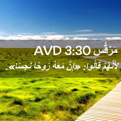 Picture 02 - مَرْقُس 3:30 AVD - لِأَنَّهُمْ قَالُوا: - Bible Verse Picture