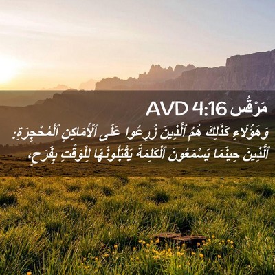 Picture 02 - مَرْقُس 4:16 AVD - وَهَؤُلَاءِ كَذَلِكَ هُمُ - Bible Verse Picture