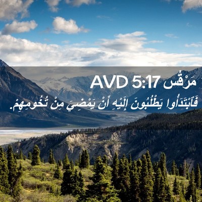 Picture 02 - مَرْقُس 5:17 AVD - فَٱبْتَدَأُوا يَطْلُبُونَ - Bible Verse Picture