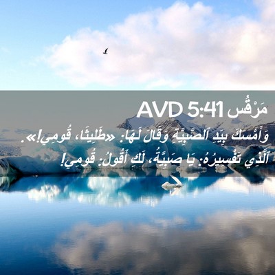 Picture 02 - مَرْقُس 5:41 AVD - وَأَمْسَكَ بِيَدِ - Bible Verse Picture