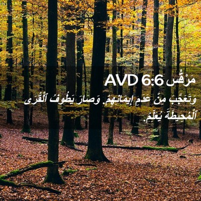 Picture 02 - مَرْقُس 6:6 AVD - وَتَعَجَّبَ مِنْ عَدَمِ - Bible Verse Picture