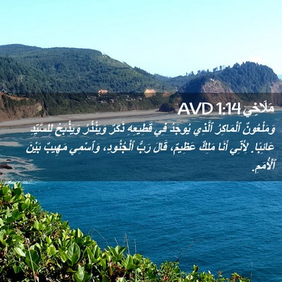 Picture 02 - مَلَاخِي 1:14 AVD - وَمَلْعُونٌ ٱلْمَاكِرُ - Bible Verse Picture