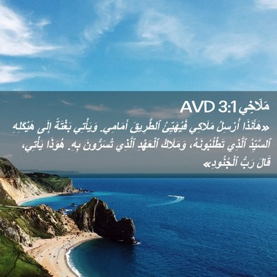 Picture 02 - مَلَاخِي 3:1 AVD - «هَأَنَذَا أُرْسِلُ - Bible Verse Picture