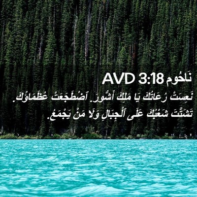 Picture 02 - نَاحُوم 3:18 AVD - نَعِسَتْ رُعَاتُكَ يَا - Bible Verse Picture