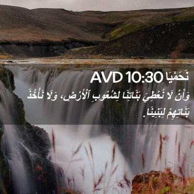 Picture 02 - نَحَمْيَا 10:30 AVD - وَأَنْ لَا نُعْطِيَ - Bible Verse Picture