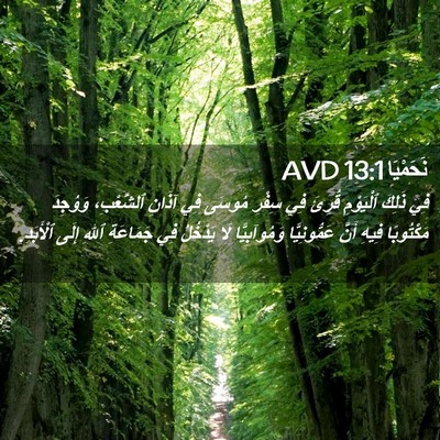 Picture 02 - نَحَمْيَا 13:1 AVD - فِي ذَلِكَ ٱلْيَوْمِ - Bible Verse Picture