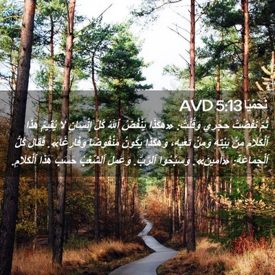 Picture 02 - نَحَمْيَا 5:13 AVD - ثُمَّ نَفَضْتُ حِجْرِي - Bible Verse Picture