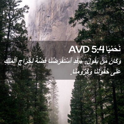 Picture 02 - نَحَمْيَا 5:4 AVD - وَكَانَ مَنْ يَقُولُ: - Bible Verse Picture