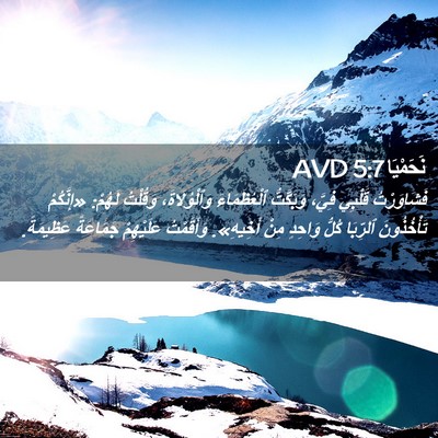 Picture 02 - نَحَمْيَا 5:7 AVD - فَشَاوَرْتُ قَلْبِي - Bible Verse Picture
