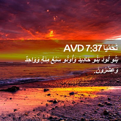 Picture 02 - نَحَمْيَا 7:37 AVD - بَنُو لُودَ بَنُو حَادِيدَ - Bible Verse Picture