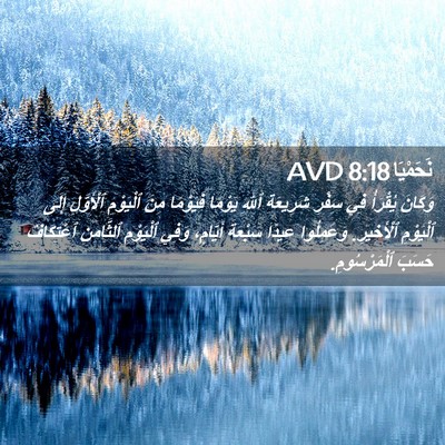Picture 02 - نَحَمْيَا 8:18 AVD - وَكَانَ يُقْرَأُ فِي - Bible Verse Picture