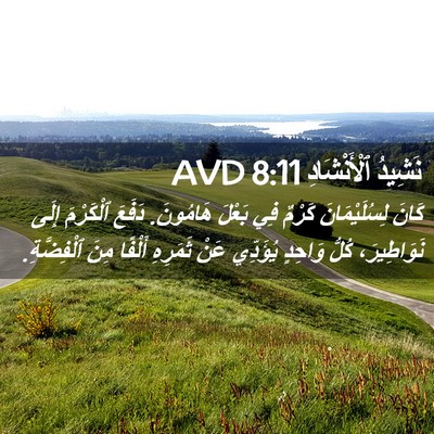 Picture 02 - نَشِيدُ ٱلْأَنْشَادِ 8:11 AVD - كَانَ لِسُلَيْمَانَ - Bible Verse Picture