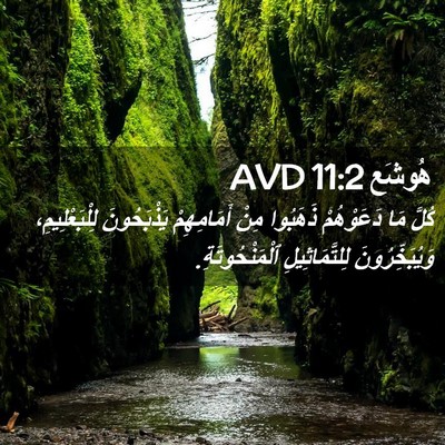 Picture 02 - هُوشَع 11:2 AVD - كُلَّ مَا دَعَوْهُمْ - Bible Verse Picture