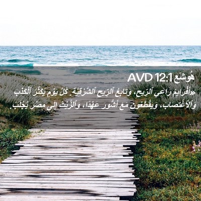 Picture 02 - هُوشَع 12:1 AVD - «أَفْرَايِمُ رَاعِي - Bible Verse Picture