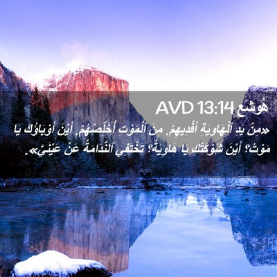 Picture 02 - هُوشَع 13:14 AVD - «مِنْ يَدِ ٱلْهَاوِيَةِ - Bible Verse Picture