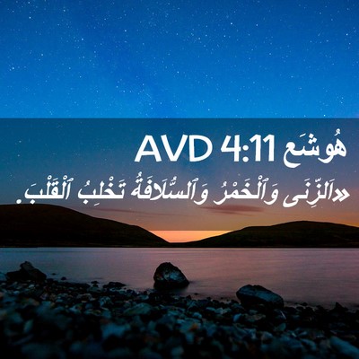 Picture 02 - هُوشَع 4:11 AVD - «اَلزِّنَى وَٱلْخَمْرُ - Bible Verse Picture