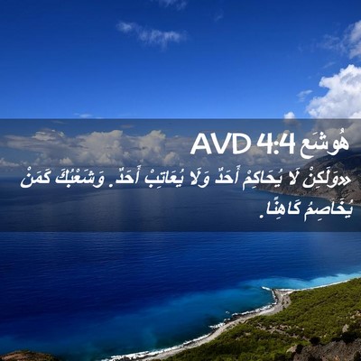 Picture 02 - هُوشَع 4:4 AVD - «وَلَكِنْ لَا يُحَاكِمْ - Bible Verse Picture