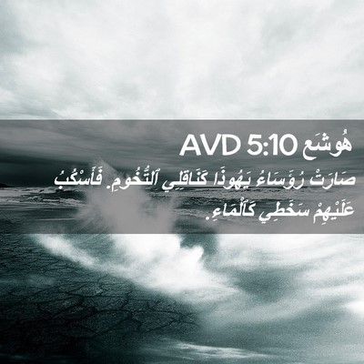 Picture 02 - هُوشَع 5:10 AVD - صَارَتْ رُؤَسَاءُ - Bible Verse Picture