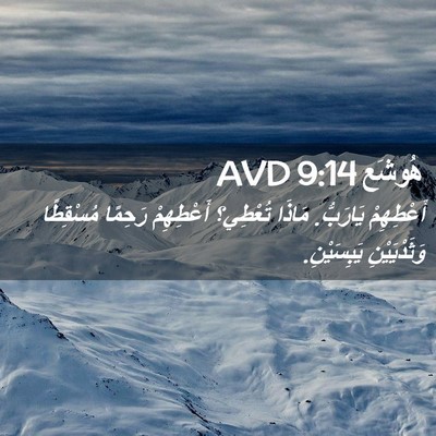 Picture 02 - هُوشَع 9:14 AVD - أَعْطِهِمْ يَارَبُّ. - Bible Verse Picture