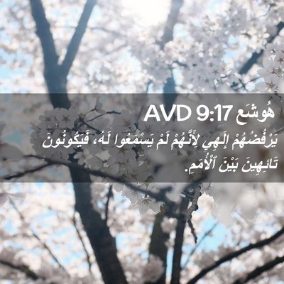 Picture 02 - هُوشَع 9:17 AVD - يَرْفُضُهُمْ إِلَهِي - Bible Verse Picture