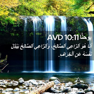 Picture 02 - يوحنَّا 10:11 AVD - أَنَا هُوَ ٱلرَّاعِي - Bible Verse Picture