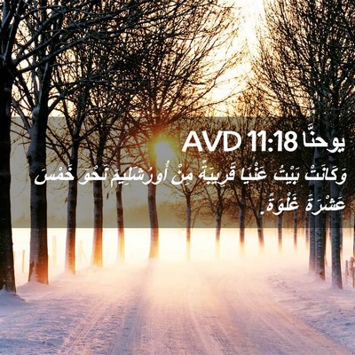 Picture 02 - يوحنَّا 11:18 AVD - وَكَانَتْ بَيْتُ عَنْيَا - Bible Verse Picture