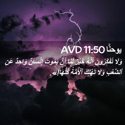 Picture 02 - يوحنَّا 11:50 AVD - وَلَا تُفَكِّرُونَ - Bible Verse Picture