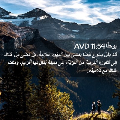 Picture 02 - يوحنَّا 11:54 AVD - فَلَمْ يَكُنْ يَسُوعُ - Bible Verse Picture