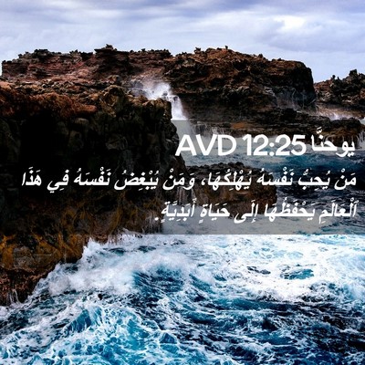 Picture 02 - يوحنَّا 12:25 AVD - مَنْ يُحِبُّ نَفْسَهُ - Bible Verse Picture