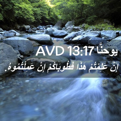 Picture 02 - يوحنَّا 13:17 AVD - إِنْ عَلِمْتُمْ هَذَا - Bible Verse Picture