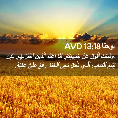 Picture 02 - يوحنَّا 13:18 AVD - «لَسْتُ أَقُولُ عَنْ - Bible Verse Picture