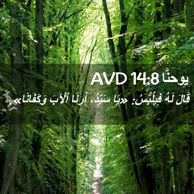 Picture 02 - يوحنَّا 14:8 AVD - قَالَ لَهُ فِيلُبُّسُ: - Bible Verse Picture
