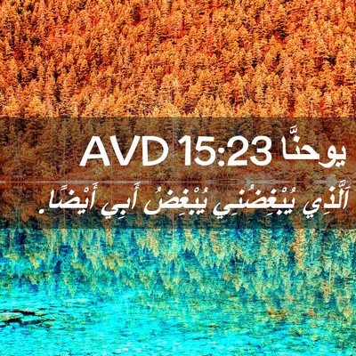 Picture 02 - يوحنَّا 15:23 AVD - اَلَّذِي يُبْغِضُنِي - Bible Verse Picture