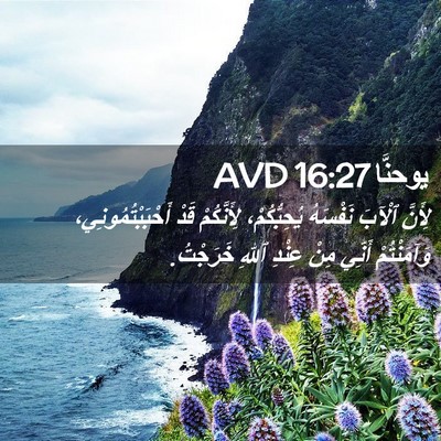 Picture 02 - يوحنَّا 16:27 AVD - لِأَنَّ ٱلْآبَ نَفْسَهُ - Bible Verse Picture