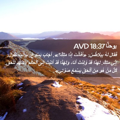 Picture 02 - يوحنَّا 18:37 AVD - فَقَالَ لَهُ بِيلَاطُسُ: - Bible Verse Picture