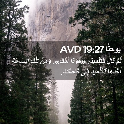 Picture 02 - يوحنَّا 19:27 AVD - ثُمَّ قَالَ لِلتِّلْمِيذِ: - Bible Verse Picture