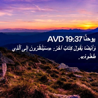 Picture 02 - يوحنَّا 19:37 AVD - وَأَيْضًا يَقُولُ كِتَابٌ - Bible Verse Picture