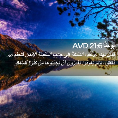 Picture 02 - يوحنَّا 21:6 AVD - فَقَالَ لَهُمْ: «أَلْقُوا - Bible Verse Picture