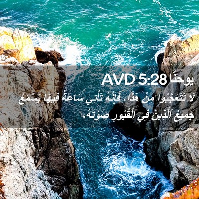 Picture 02 - يوحنَّا 5:28 AVD - لَا تَتَعَجَّبُوا مِنْ - Bible Verse Picture