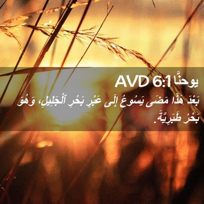 Picture 02 - يوحنَّا 6:1 AVD - بَعْدَ هَذَا مَضَى يَسُوعُ - Bible Verse Picture