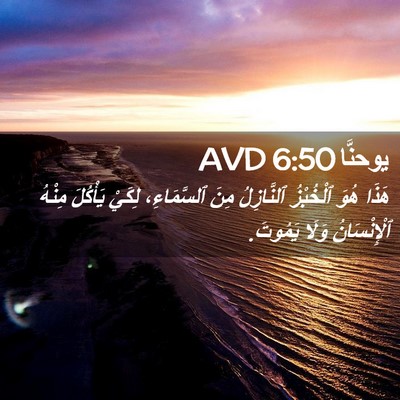Picture 02 - يوحنَّا 6:50 AVD - هَذَا هُوَ ٱلْخُبْزُ - Bible Verse Picture