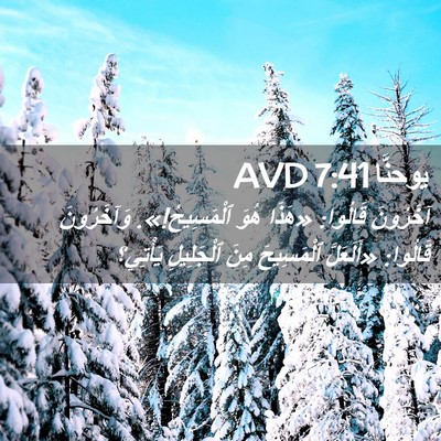 Picture 02 - يوحنَّا 7:41 AVD - آخَرُونَ قَالُوا: «هَذَا - Bible Verse Picture