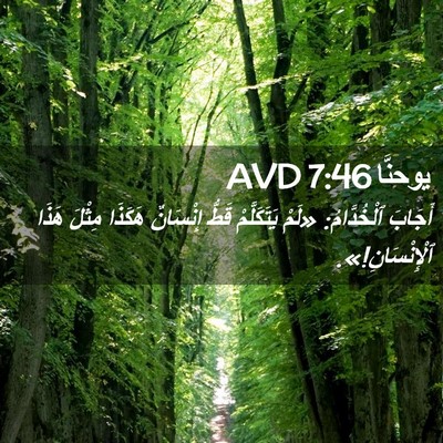 Picture 02 - يوحنَّا 7:46 AVD - أَجَابَ ٱلْخُدَّامُ: «لَمْ - Bible Verse Picture