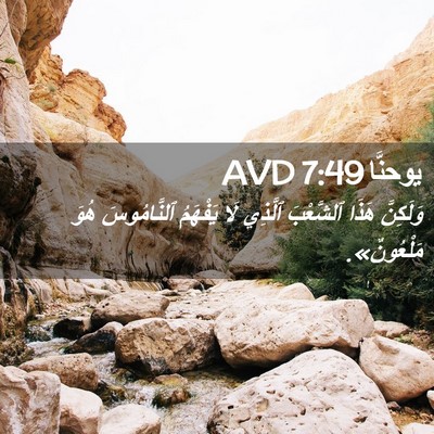 Picture 02 - يوحنَّا 7:49 AVD - وَلَكِنَّ هَذَا ٱلشَّعْبَ - Bible Verse Picture