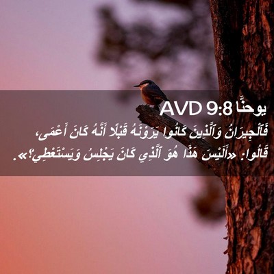 Picture 02 - يوحنَّا 9:8 AVD - فَٱلْجِيرَانُ وَٱلَّذِينَ - Bible Verse Picture