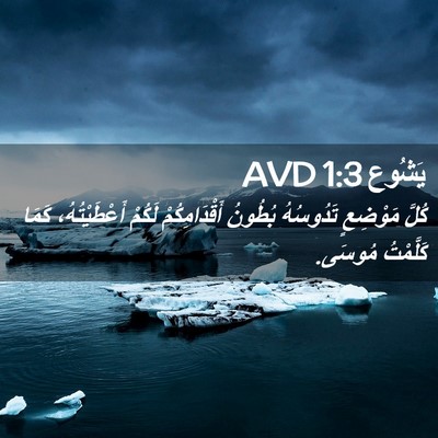 Picture 02 - يَشُوع 1:3 AVD - كُلَّ مَوْضِعٍ تَدُوسُهُ - Bible Verse Picture